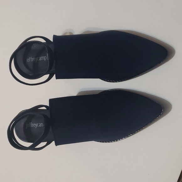 JEFFREY CAMPBELL ELASTO STRAPPY HEELED MULES SZ 8 - Picture 3 of 13